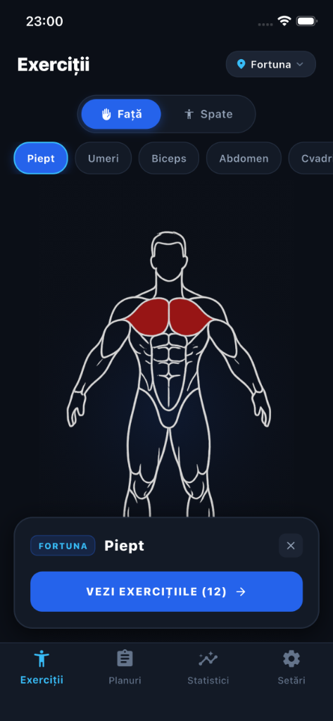 Hartă Musculară Interactivă